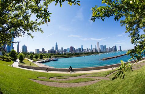 The lakefront - 300 S. Lake Shore Dr., Chicago IL 60605. Get directions. One of Chicago’s most beautiful assets, its expansive shoreline, is on display in its full glory from the Lakefront Trail. An impressive 18-mile-long stretch, Chicago’s Lakefront Trail is a paved path that extends from Ardmore Street on the North Side to 71st Street on …